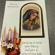 Sincere Sympathy Card Holy Mary 