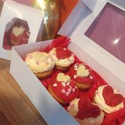 Cup Cake box of 6 Valentines