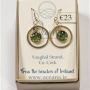 Youghal Strand Earings Green